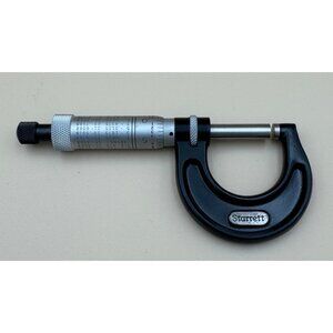 Starrett No. 436-1 in. Micrometer 0-1". Ratchet Locking Made in USA